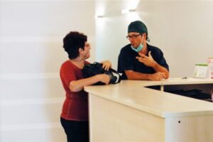 Reception dentista zero branco